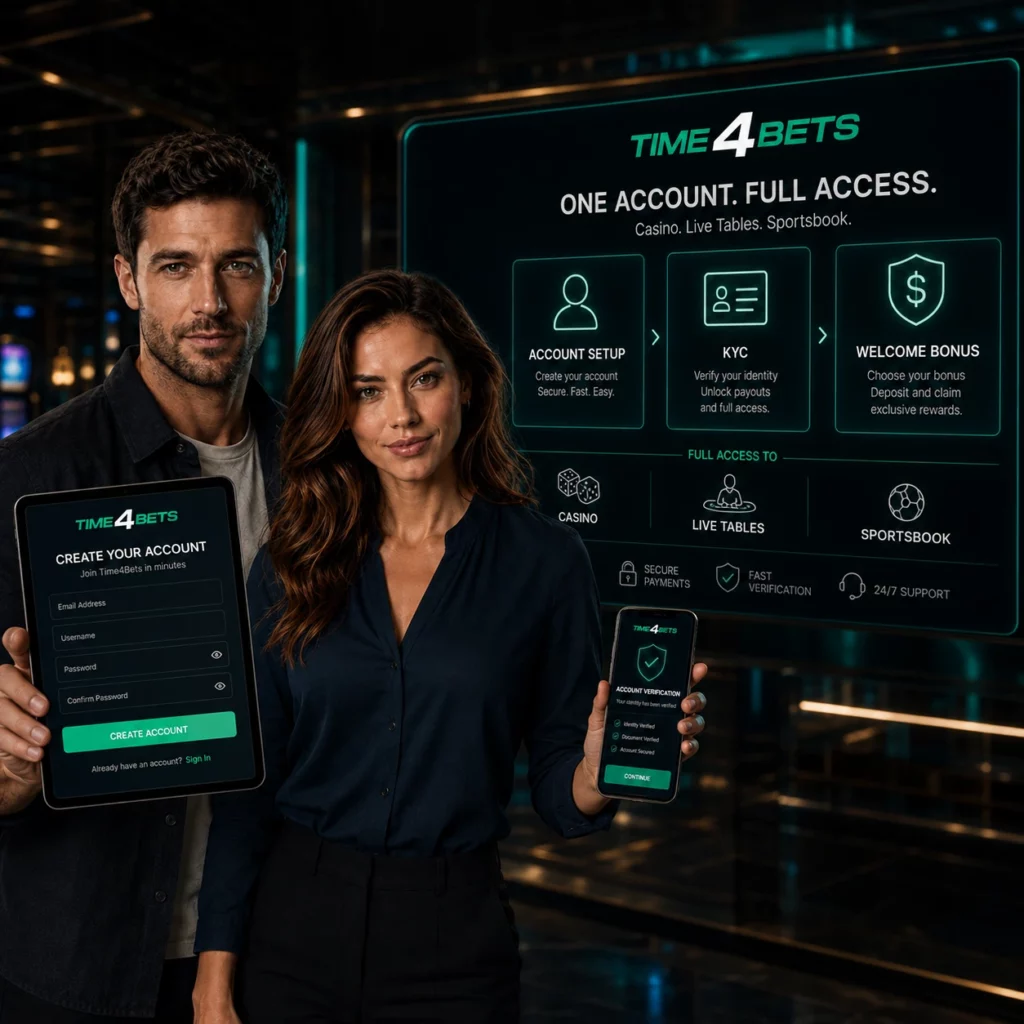 Time4Bets Canada Signup: Account Setup and the First Casino Bonus